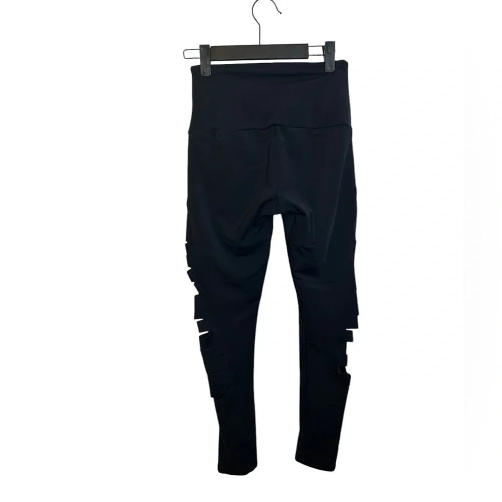 Onzie Flow Black Slashed Harley Leggings